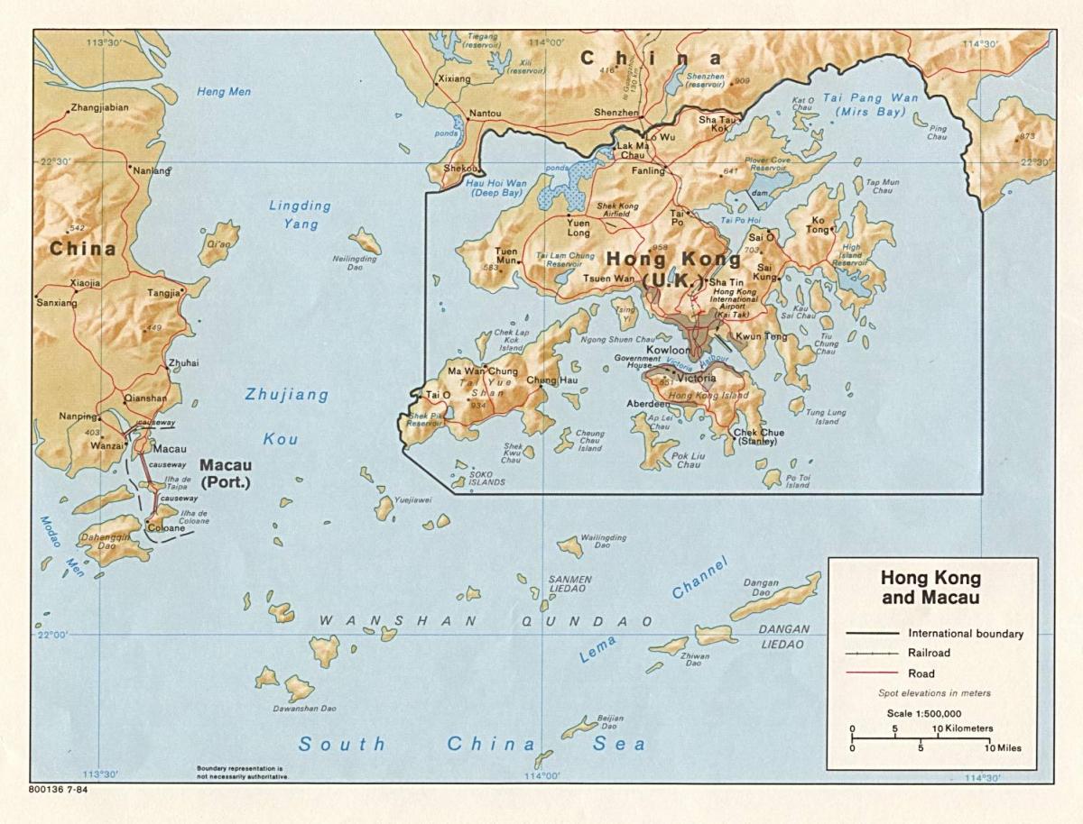 kaart barra Macau