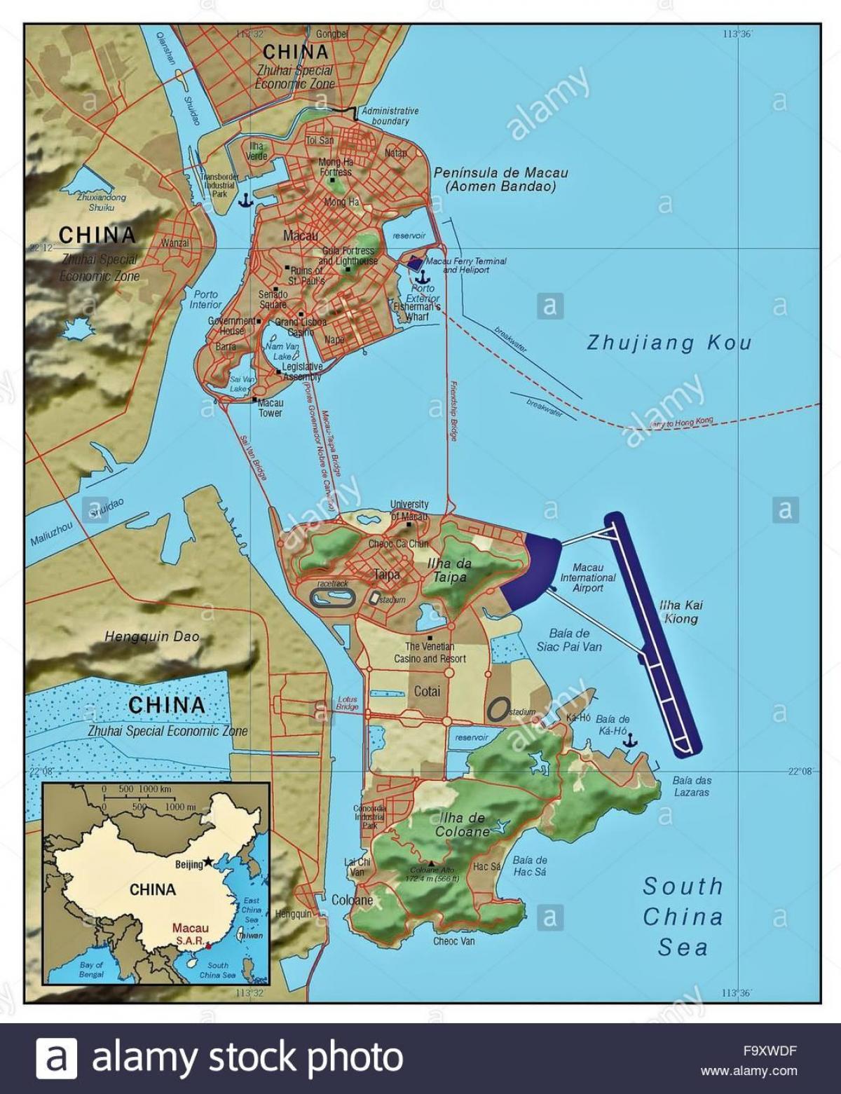 Macau riik maailma kaardil