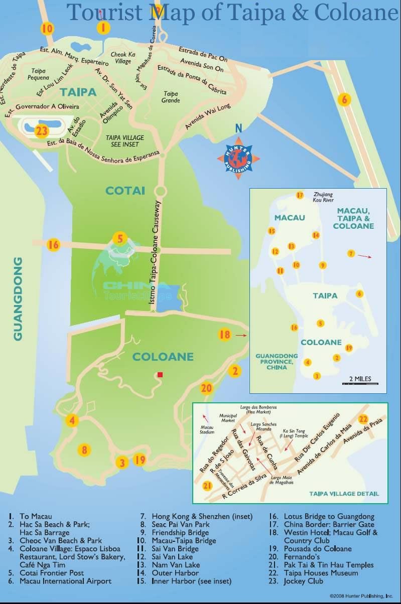kaart Macau saar
