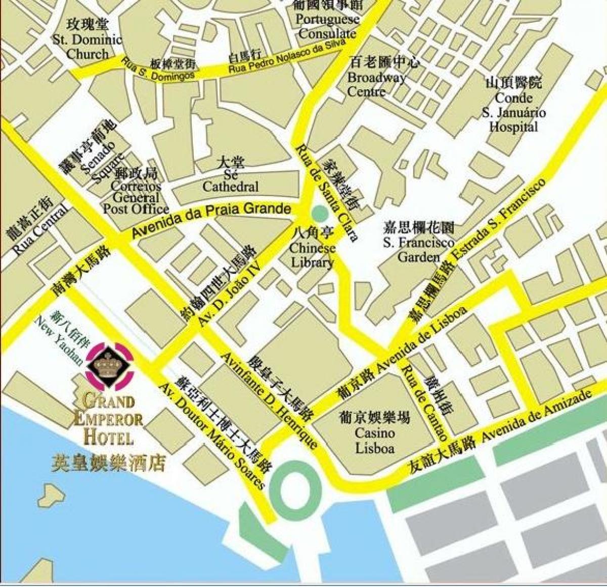 kaart Macau saun