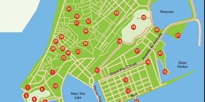 Macau turistide laigud kaardil