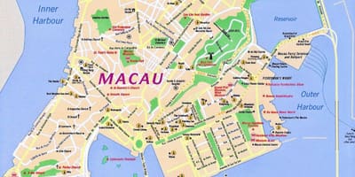 Macau Macau kaart