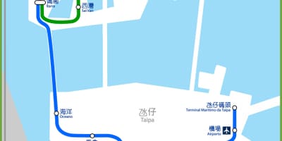 Macau mtr kaart