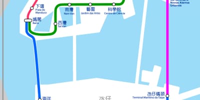 Kaart Macau rongi