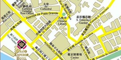 Kaart Macau saun