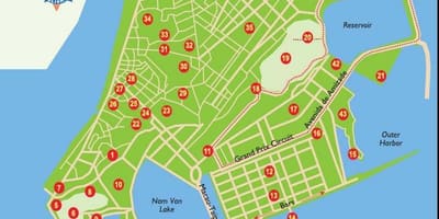 Macau vaatamisväärsusi kaardil