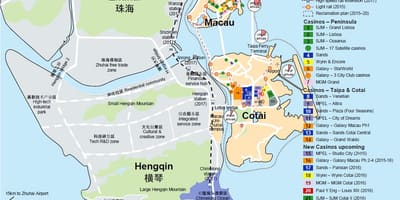 Kaart punane turu Macau